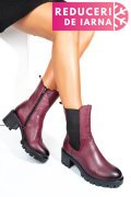 GHETE DAMA PIELE NATURALA BORDO TOC MIC 8S77799