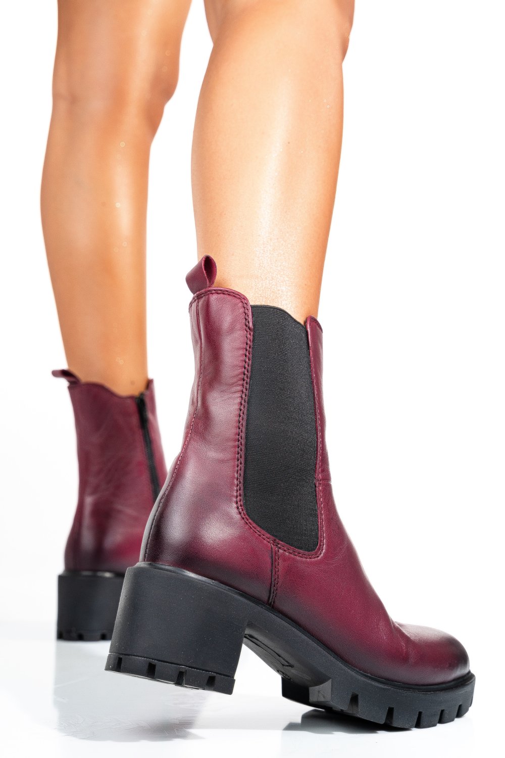 GHETE DAMA PIELE NATURALA BORDO TOC MIC 8S77799