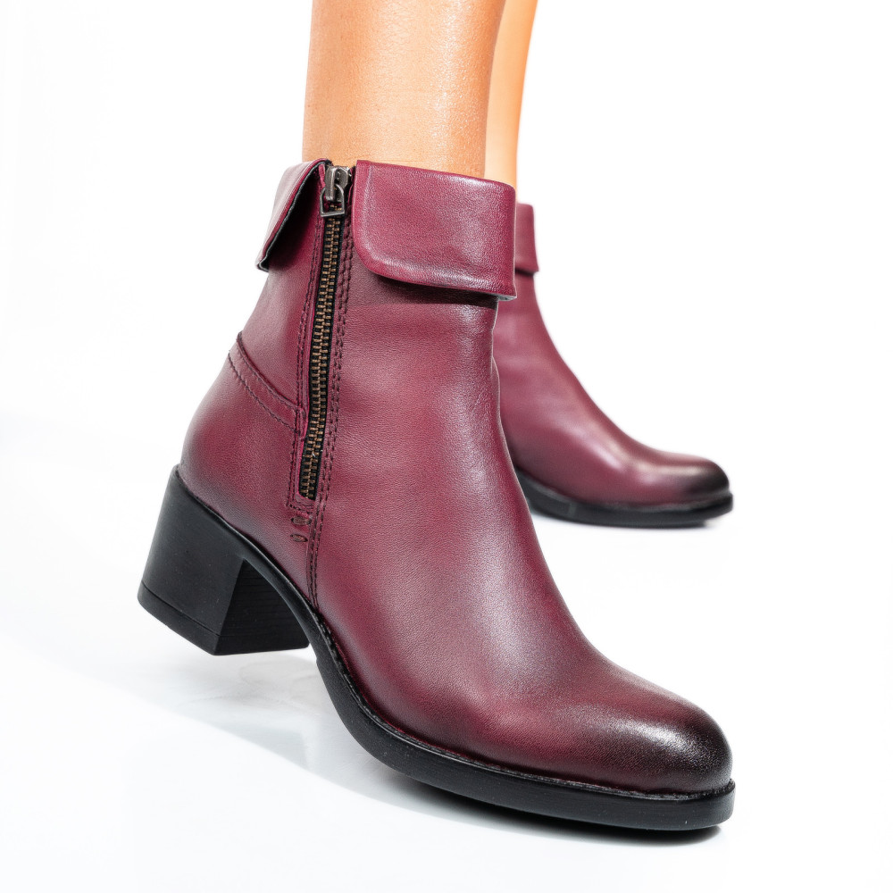 GHETE DAMA PIELE NATURALA BORDO 8S77608