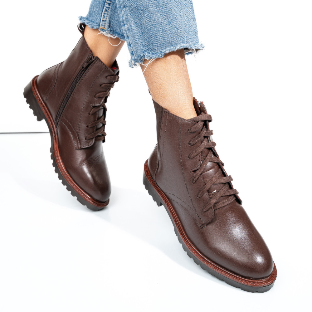 GHETE MARO INCHIS PIELE NATURALA 8S77100