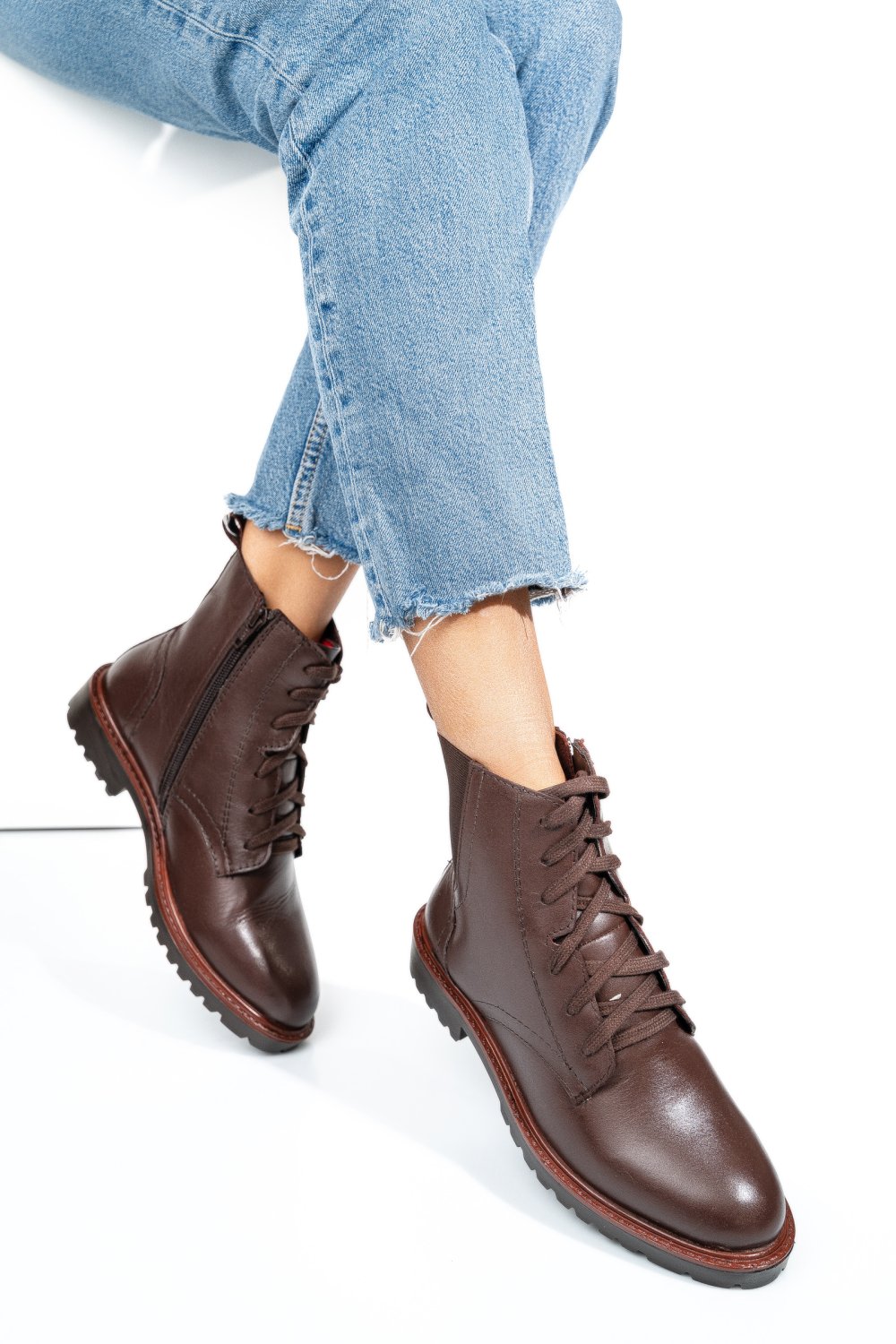 GHETE MARO INCHIS PIELE NATURALA 8S77100