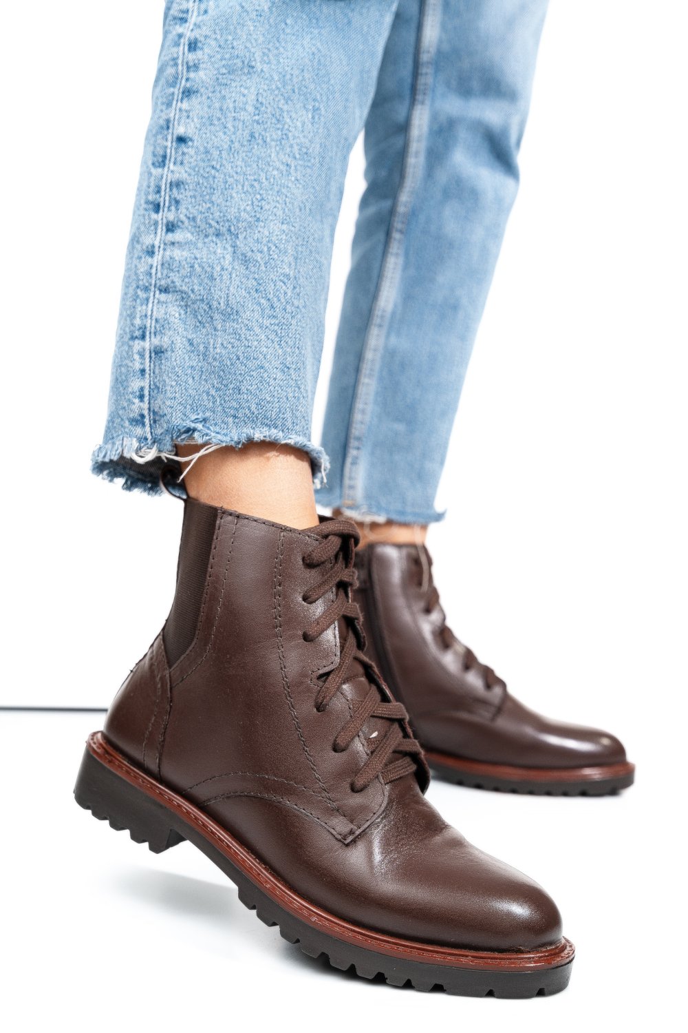 GHETE MARO INCHIS PIELE NATURALA 8S77100