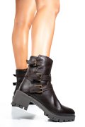 GHETE DAMA DE IARNA PIELE NATURALA MARO INCHIS 7S77768