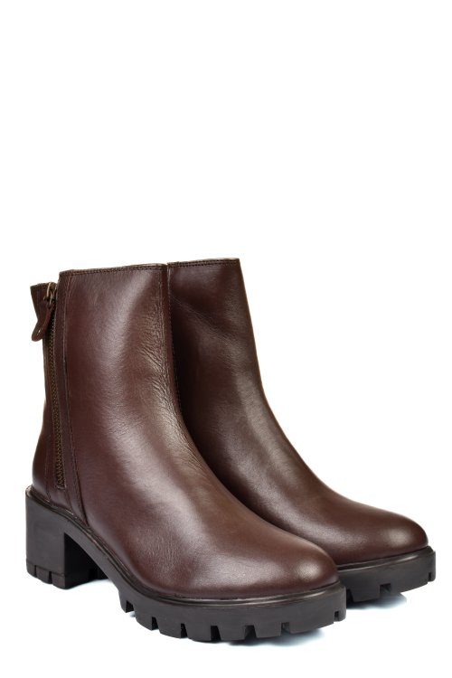 Ghete maro inchis piele naturala 7s77765