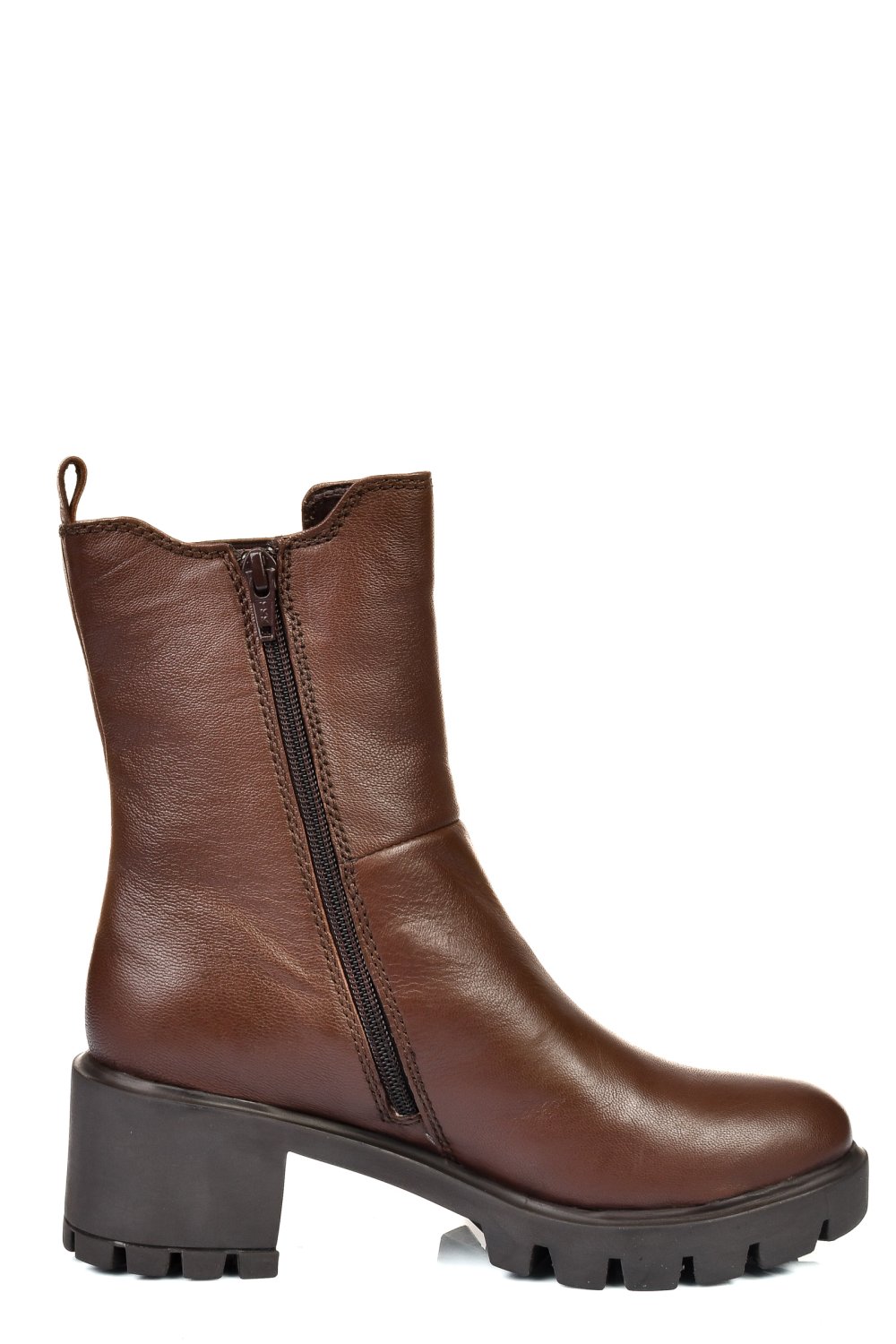 GHETE DAMA PIELE NATURALA MARO INCHIS TOC MIC 8S77799