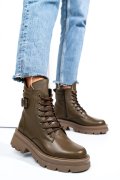 GHETE KHAKI PIELE NATURALA 242821NP