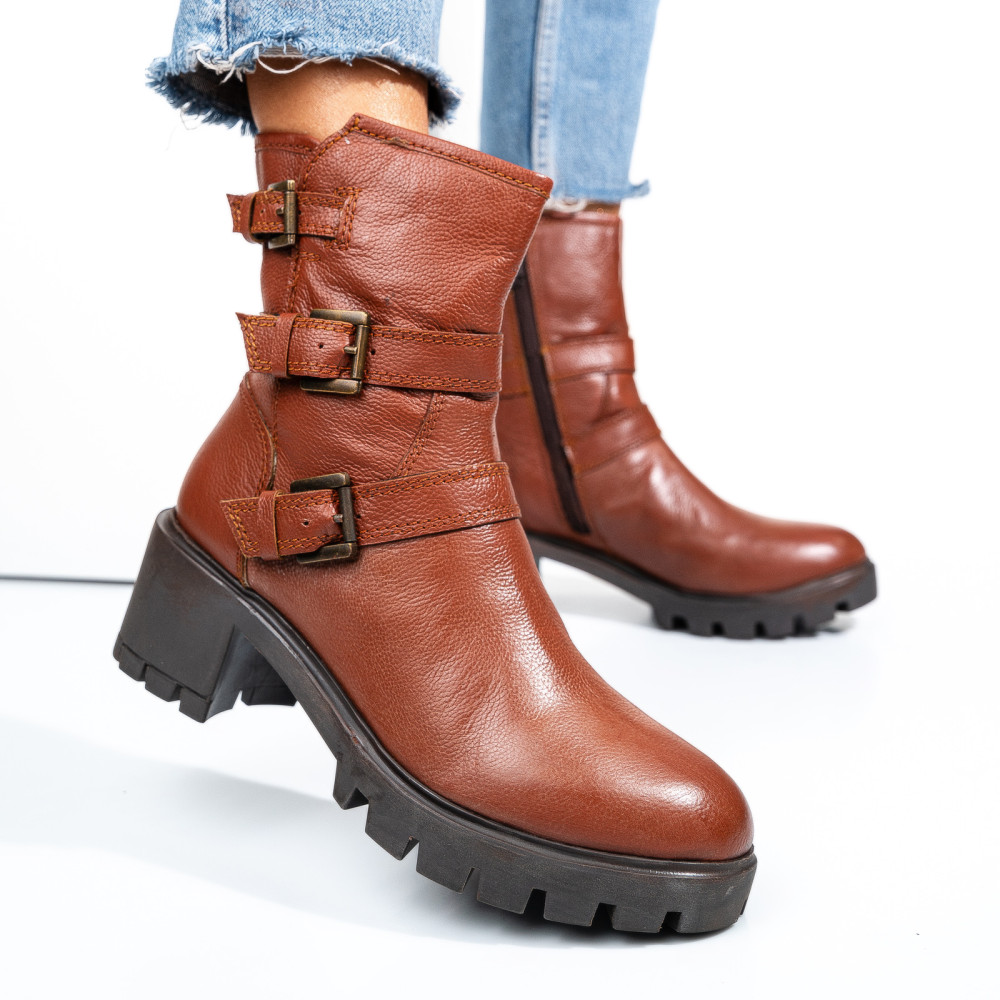 GHETE DAMA DE IARNA PIELE NATURALA MARO 7S77768