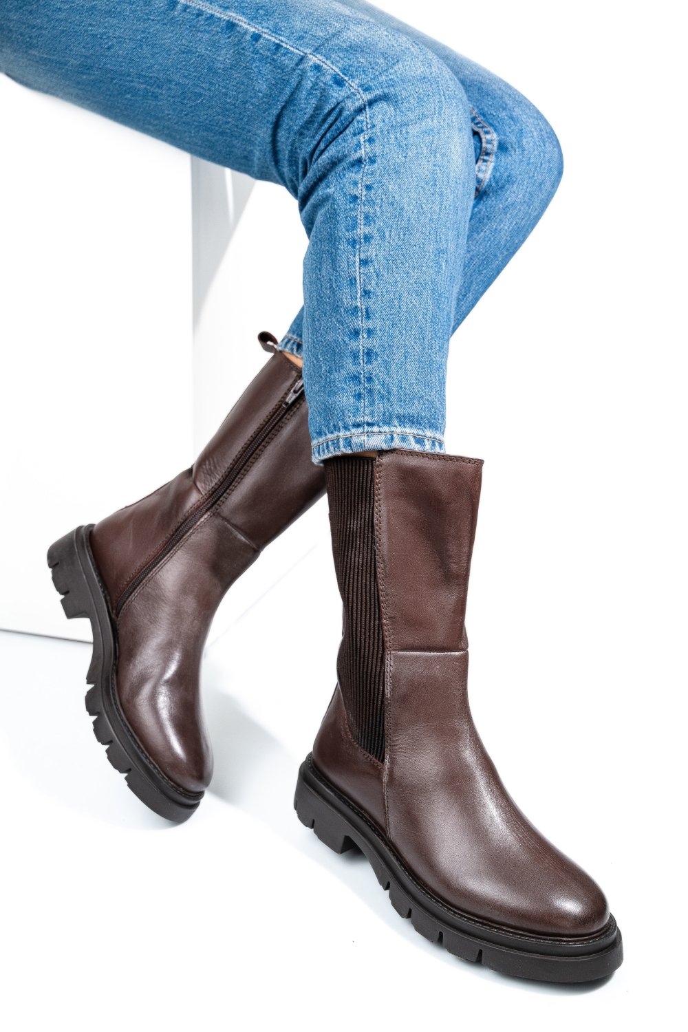 GHETE MARO INCHIS PIELE NATURALA 1S770539