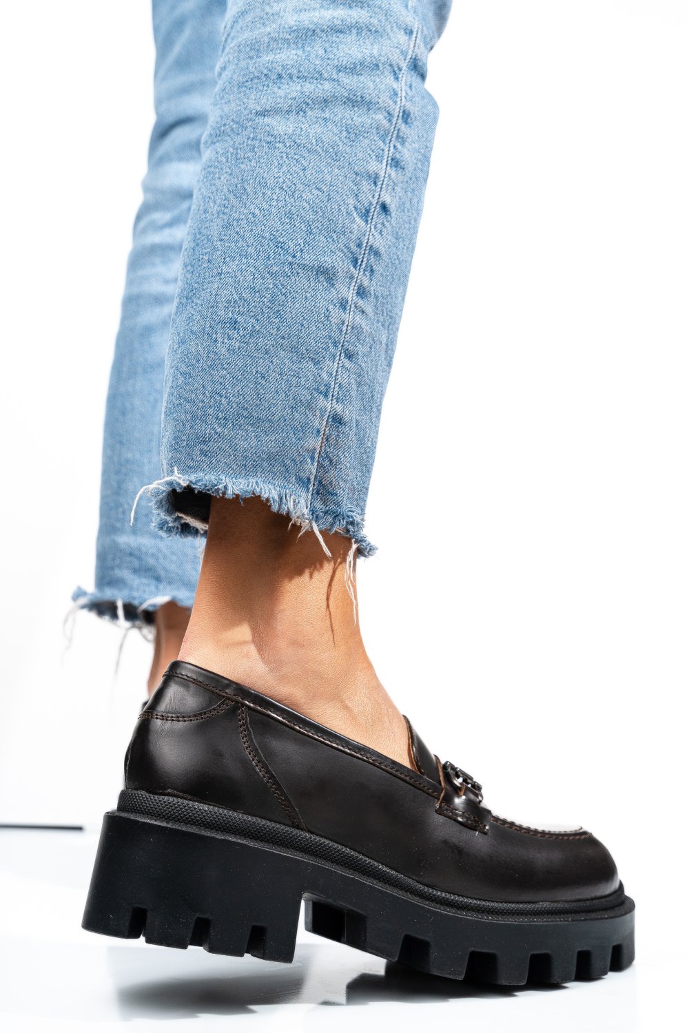 MOCASINI MARO INCHIS PIELE NATURALA 6S77711
