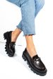 Mocasini maro inchis piele naturala 6s77711