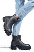 GHETE NEGRE PIELE NATURALA 6S77713
