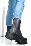 GHETE NEGRE PIELE NATURALA 6S77690