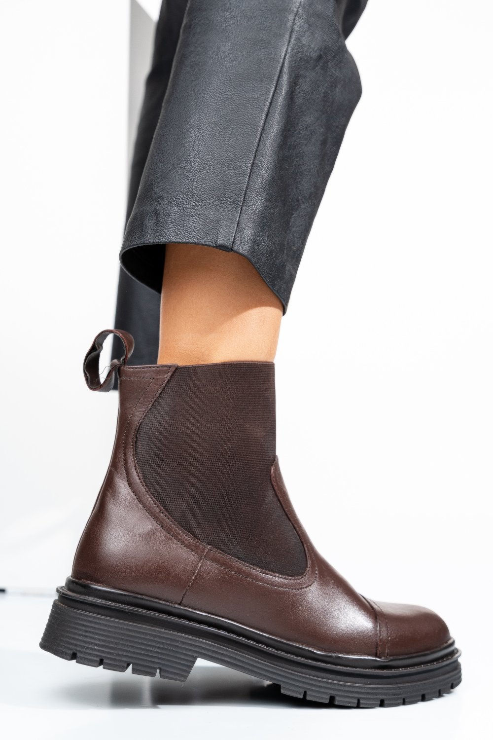 GHETE MARO INCHIS PIELE NATURALA 9S77494