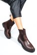 Ghete maro inchis piele naturala 9s77494