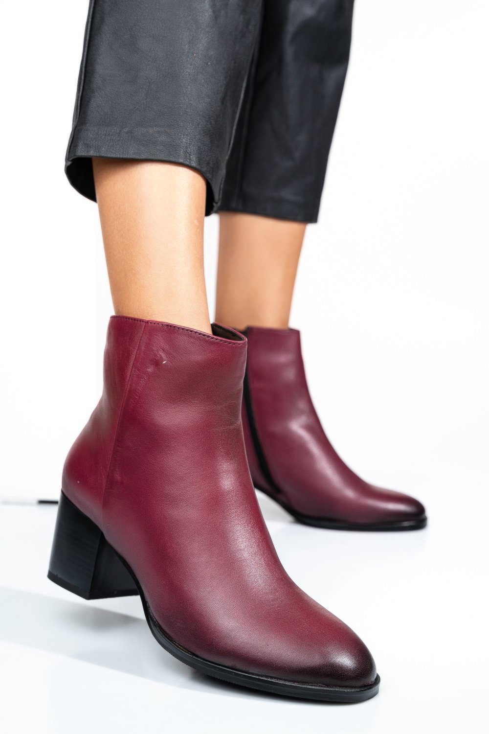 GHETE DAMA PIELE NATURALA VISINII TOC MIC 7S77786