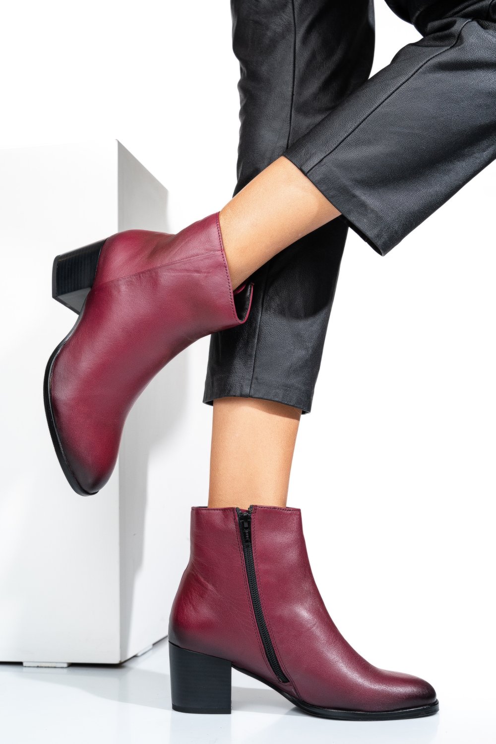 GHETE DAMA PIELE NATURALA VISINII TOC MIC 7S77786