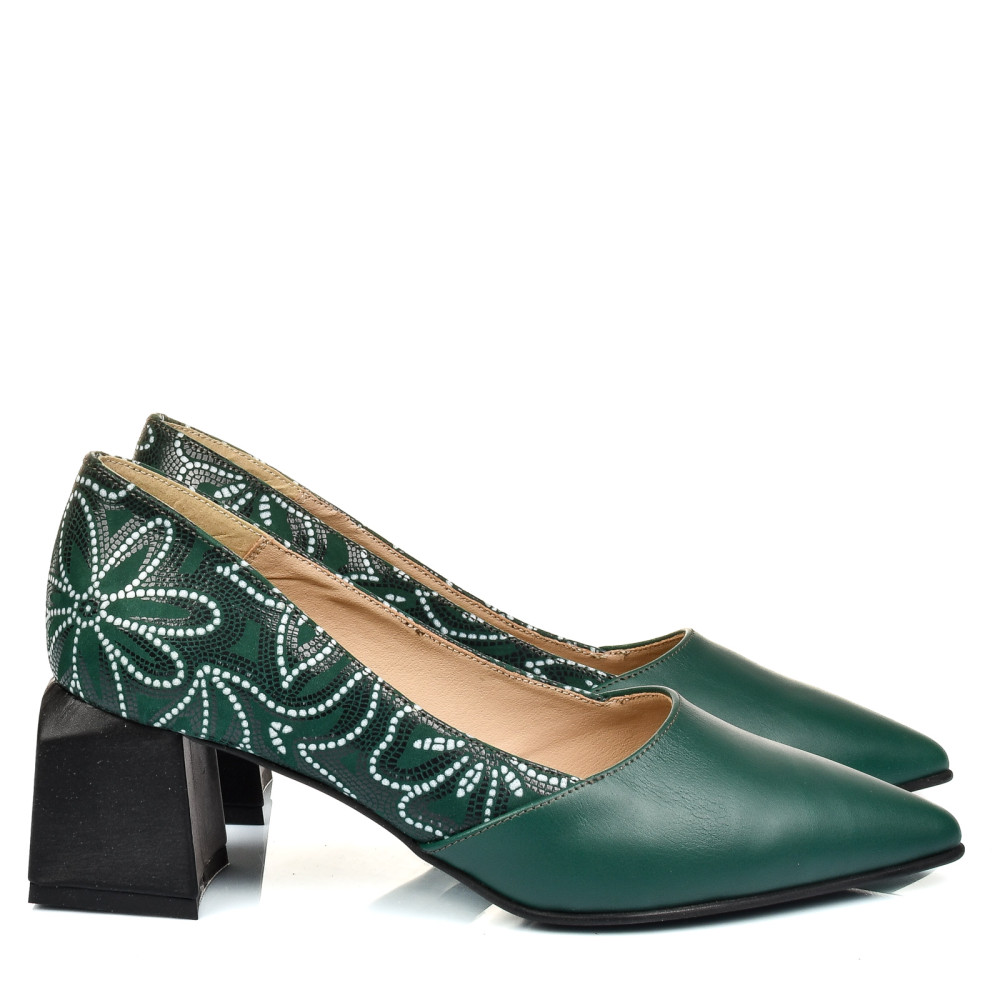 PANTOFI VERZI PIELE NATURALA 5S77460