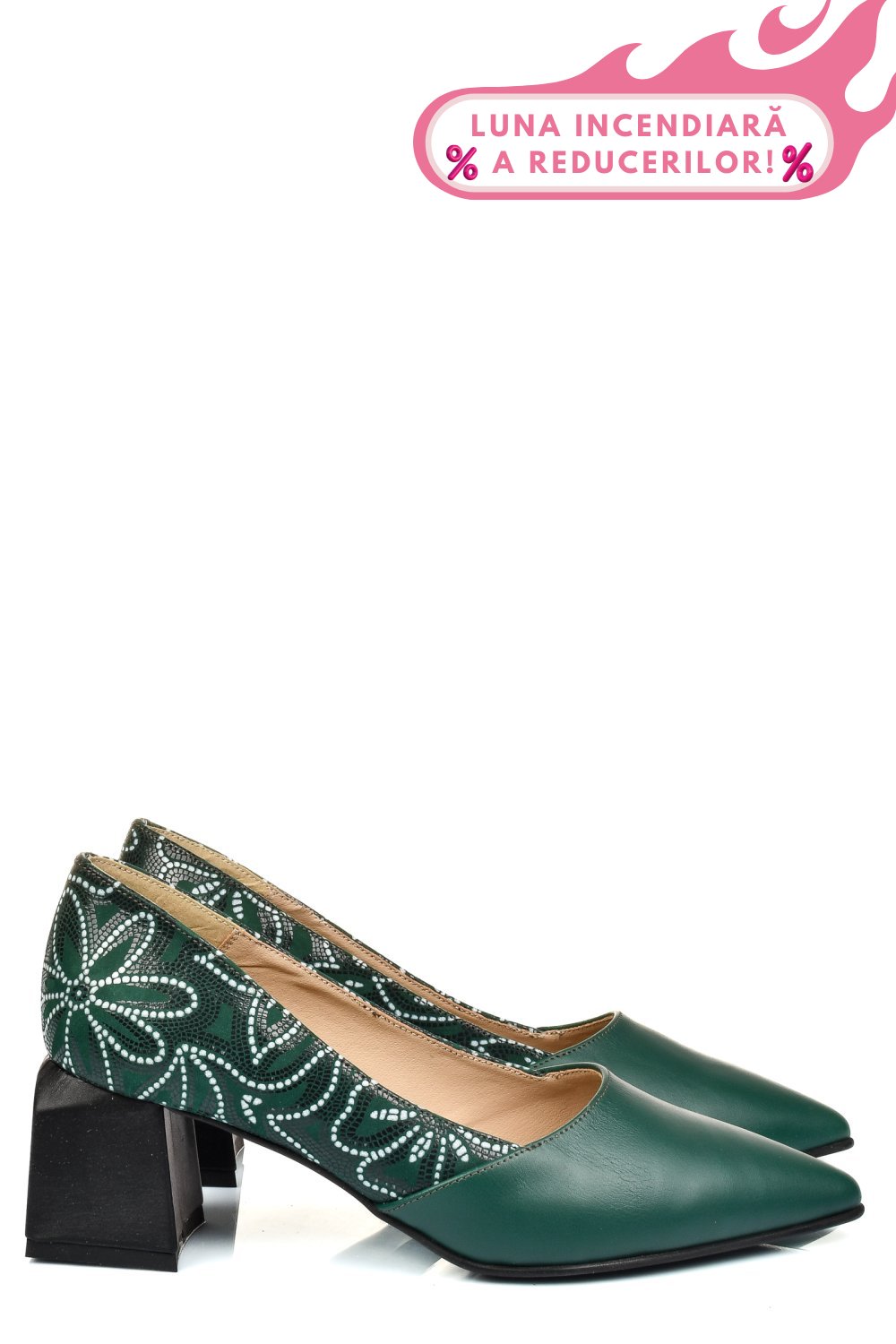 PANTOFI VERZI PIELE NATURALA 5S77460