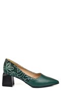 PANTOFI VERZI PIELE NATURALA 5S77460