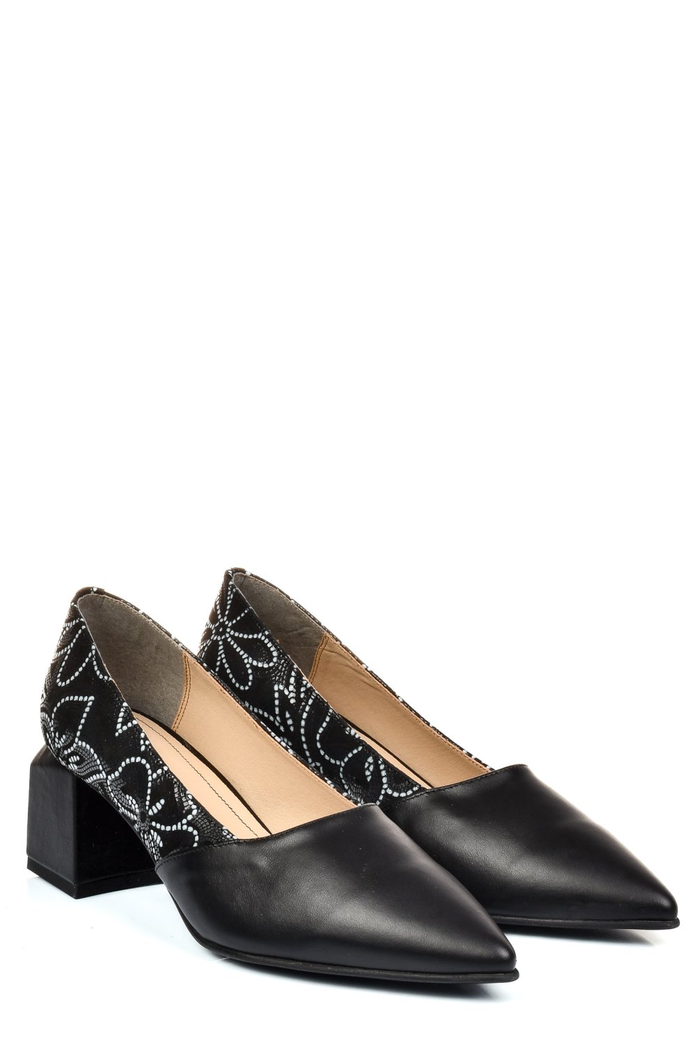 PANTOFI NEGRI PIELE NATURALA 5S77460