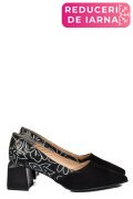 PANTOFI NEGRI PIELE NATURALA INTOARSA 5S77460