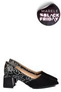 PANTOFI NEGRI PIELE NATURALA INTOARSA 5S77460