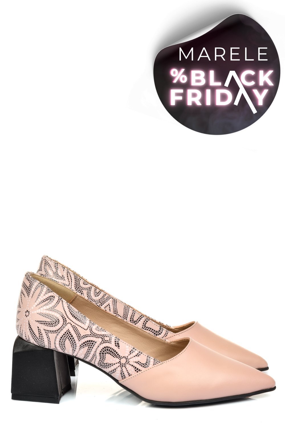 PANTOFI NUDE PIELE NATURALA 5S77460