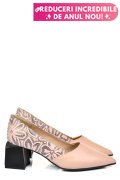 PANTOFI NUDE PIELE NATURALA 5S77460