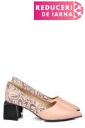 PANTOFI NUDE PIELE NATURALA 5S77460