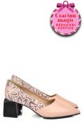PANTOFI NUDE PIELE NATURALA 5S77460