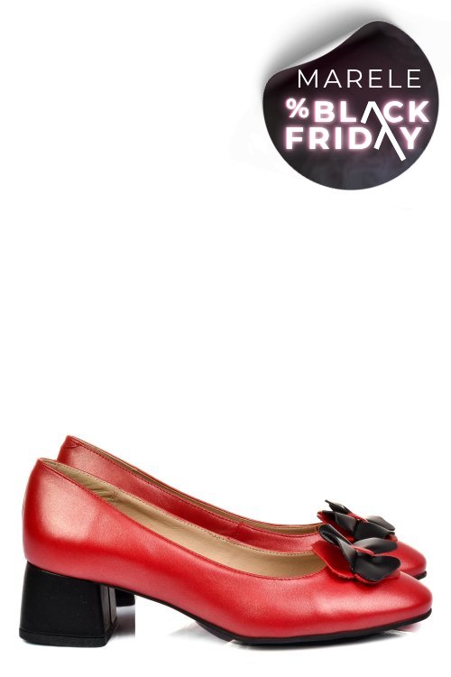 Pantofi rosii piele naturala 5s77555