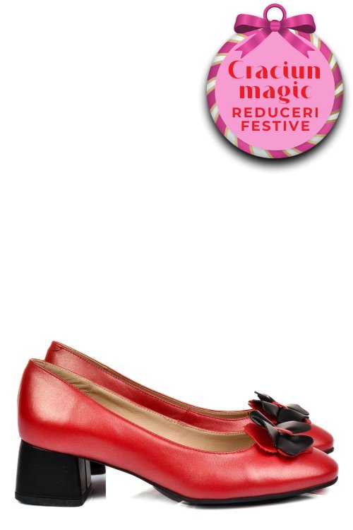 Pantofi rosii piele naturala 5s77555