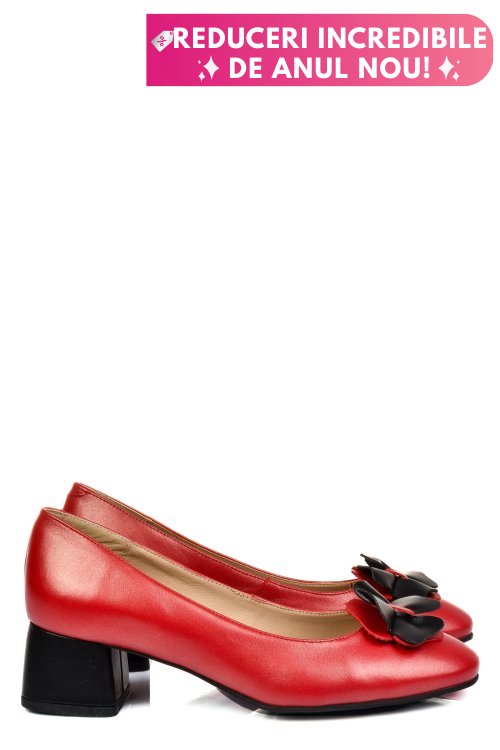 Pantofi rosii piele naturala 5s77555