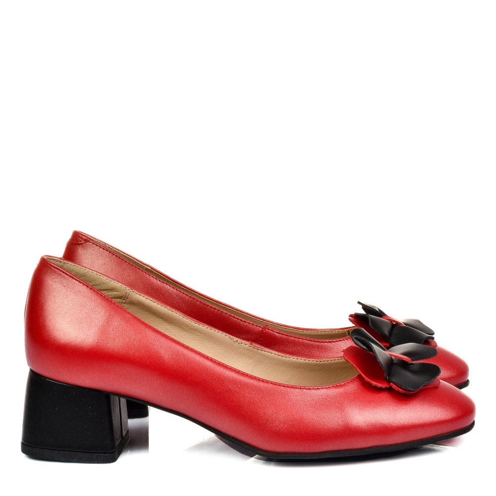 PANTOFI ROSII PIELE NATURALA 5S77555