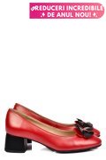 PANTOFI ROSII PIELE NATURALA 5S77555