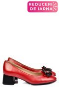 PANTOFI ROSII PIELE NATURALA 5S77555