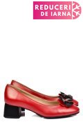 PANTOFI ROSII PIELE NATURALA 5S77555