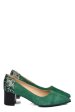 Pantofi verzi piele naturala intoarsa 5s77602
