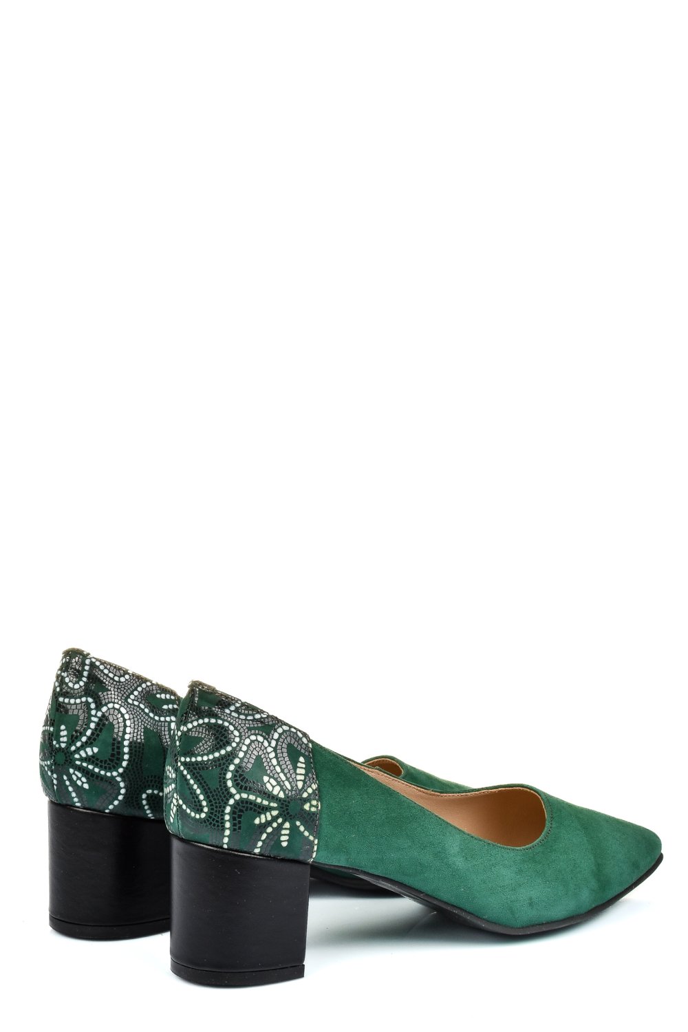 PANTOFI VERZI PIELE NATURALA INTOARSA 5S77602