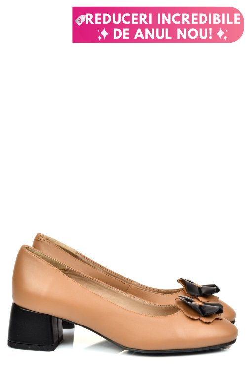 Pantofi nude piele naturala 5s77555