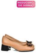 PANTOFI NUDE PIELE NATURALA 5S77555