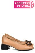 PANTOFI NUDE PIELE NATURALA 5S77555