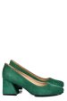 Pantofi verzi piele naturala intoarsa 5s77003