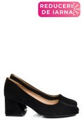 PANTOFI NEGRI PIELE NATURALA INTOARSA 5S77003