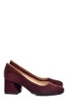 Pantofi visinii piele naturala intoarsa 5s77003