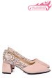 Pantofi roz piele naturala intoarsa 5s77460