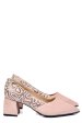 Pantofi roz piele naturala intoarsa 5s77460