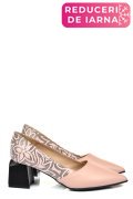 PANTOFI ROZ PIELE NATURALA 5S77460