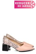 PANTOFI ROZ PIELE NATURALA 5S77460