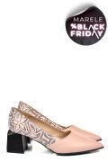 PANTOFI ROZ PIELE NATURALA 5S77460